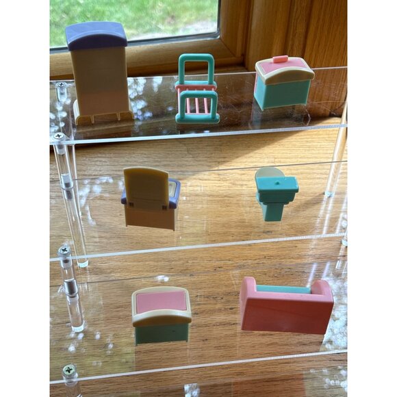 Miniature Dollhouse Furniture Set Colorful Plastic Toy Accessories - Picture 2 of 2